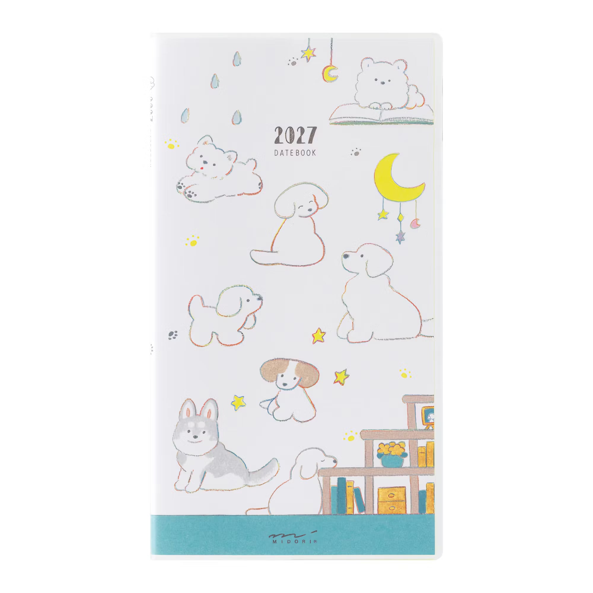 Agenda 2027 MIDORI Pocket Diary - Slim - Chien