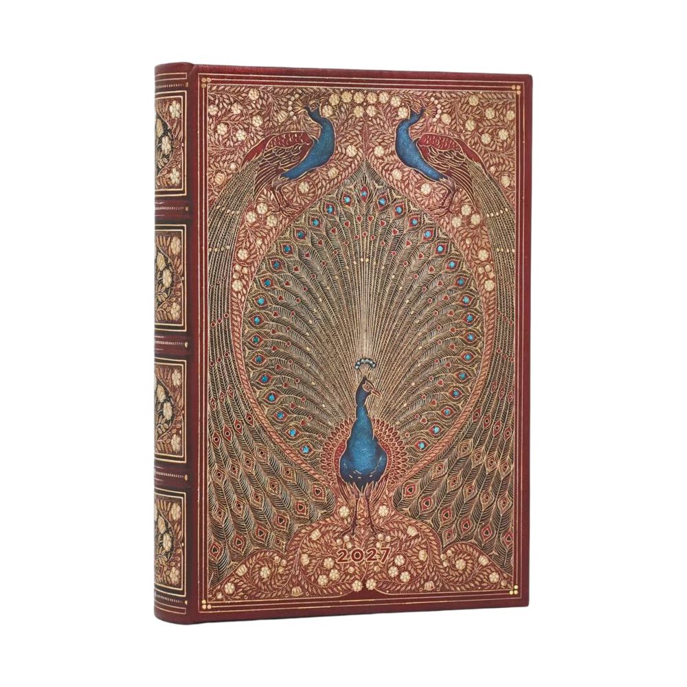 Agenda 2027 PAPERBLANKS Les Paons de Hafiz - 1 jour par page - Mini - Hardcover - 432p
