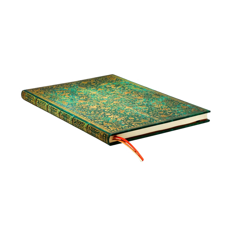 Agenda 2027 PAPERBLANKS Fleur d’Émeraude - 1 semaine sur 2 pages - Grand - Hardcover - Vertical - 176p