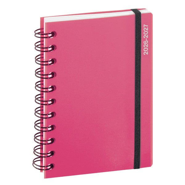 Agenda 2026 - 2027 EXACOMPTA Forum - 12 x 17 cm - 1 jour par page - Orientation horizontale - Iderama rose - 3660942065207