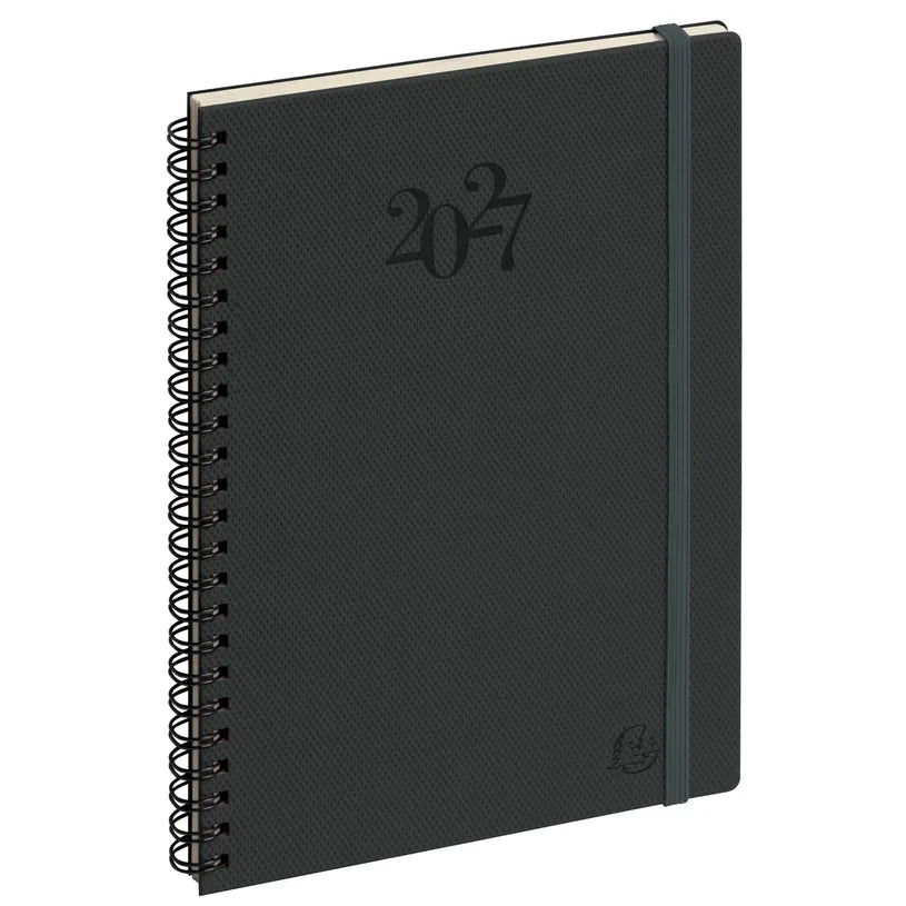 Agenda 2027 EXACOMPTA Horizons 20S - 15 x 21 cm - 1 semaine sur 2 pages - Orientation verticale - Swan noir - 3660942124386