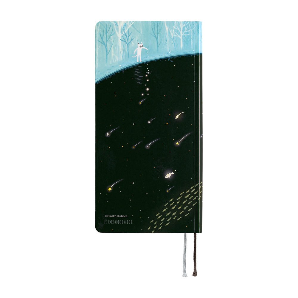 Agenda 2027 HOBONICHI Techo Weeks - Hiroko Kubota : Meteor Shower in the Light Blue Forest -