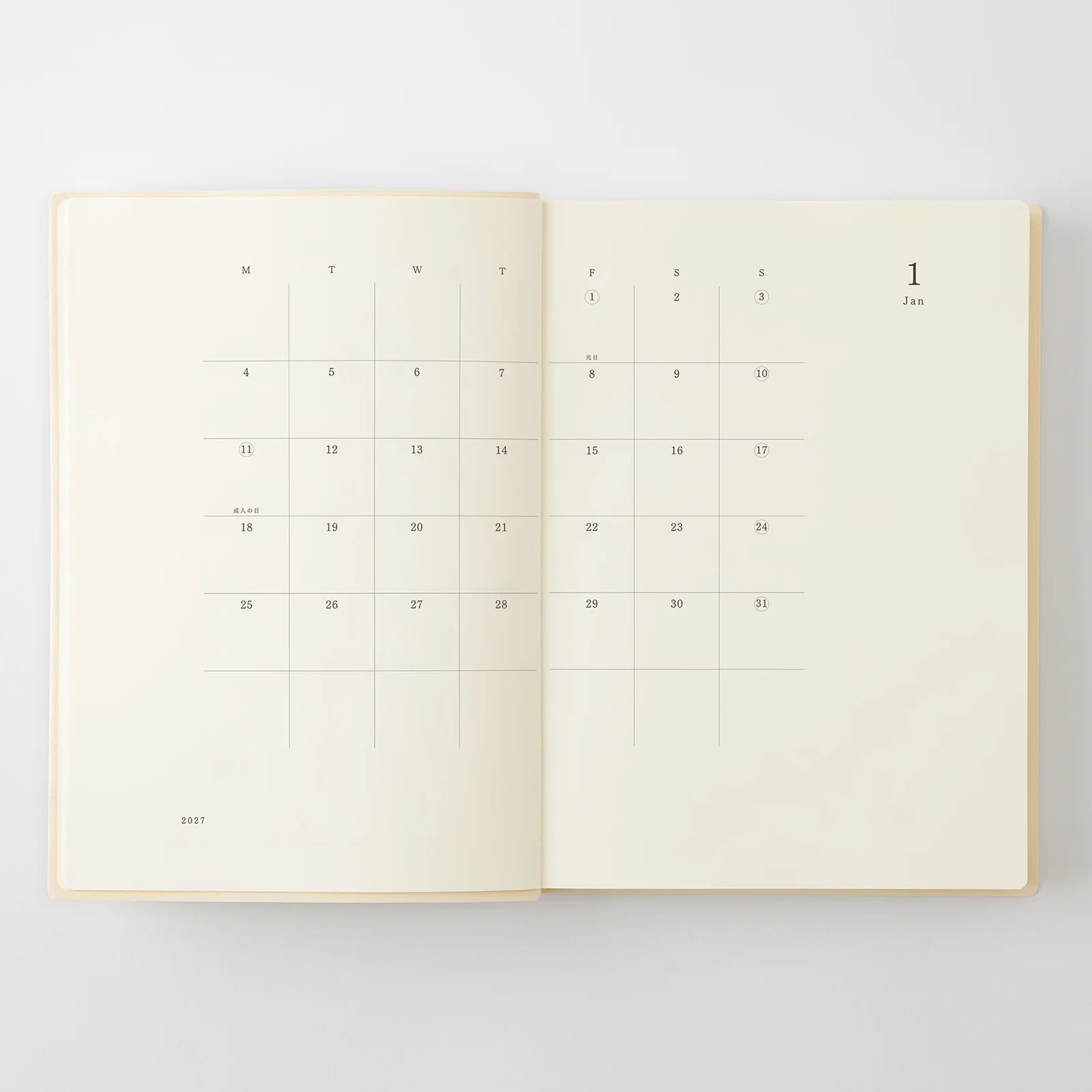 Agenda 2027 MD Notebook Diary 1 Day 1 Page - A5 - 4902805224932