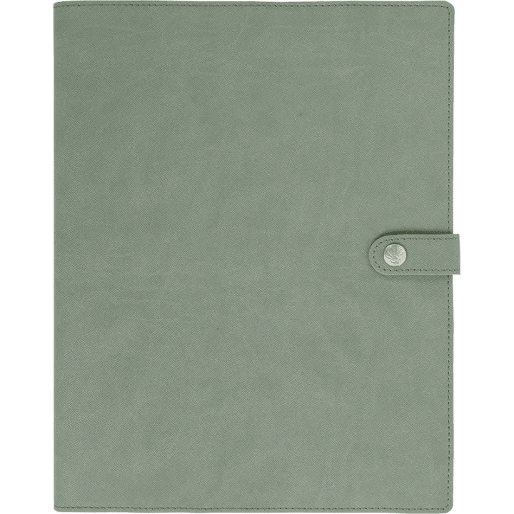 Agenda 2027 OBERTHUR Lady Kent - 21 x 27 cm - 1 semaine sur 2 pages - Orientation verticale - Vert - 3664447230696