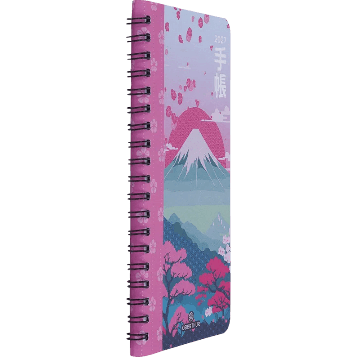 Agenda 2027 OBERTHUR Tokyo - 9 x 16,5 cm - 1 semaine sur 2 pages - Orientation verticale - Montagne - 3664447232287