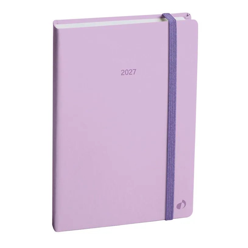 Agenda 2027 QUO VADIS Affaires Color - 10 x 15 cm - 1 semaine sur 2 pages - Orientation verticale - Pastel parme - 3371010544059