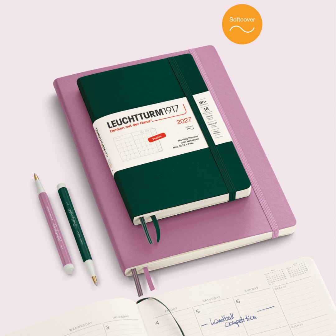 Agenda Mensuel 2027 LEUCHTTURM1917, Anglais - B5 - Softcover - Forest Green - 4070292003269