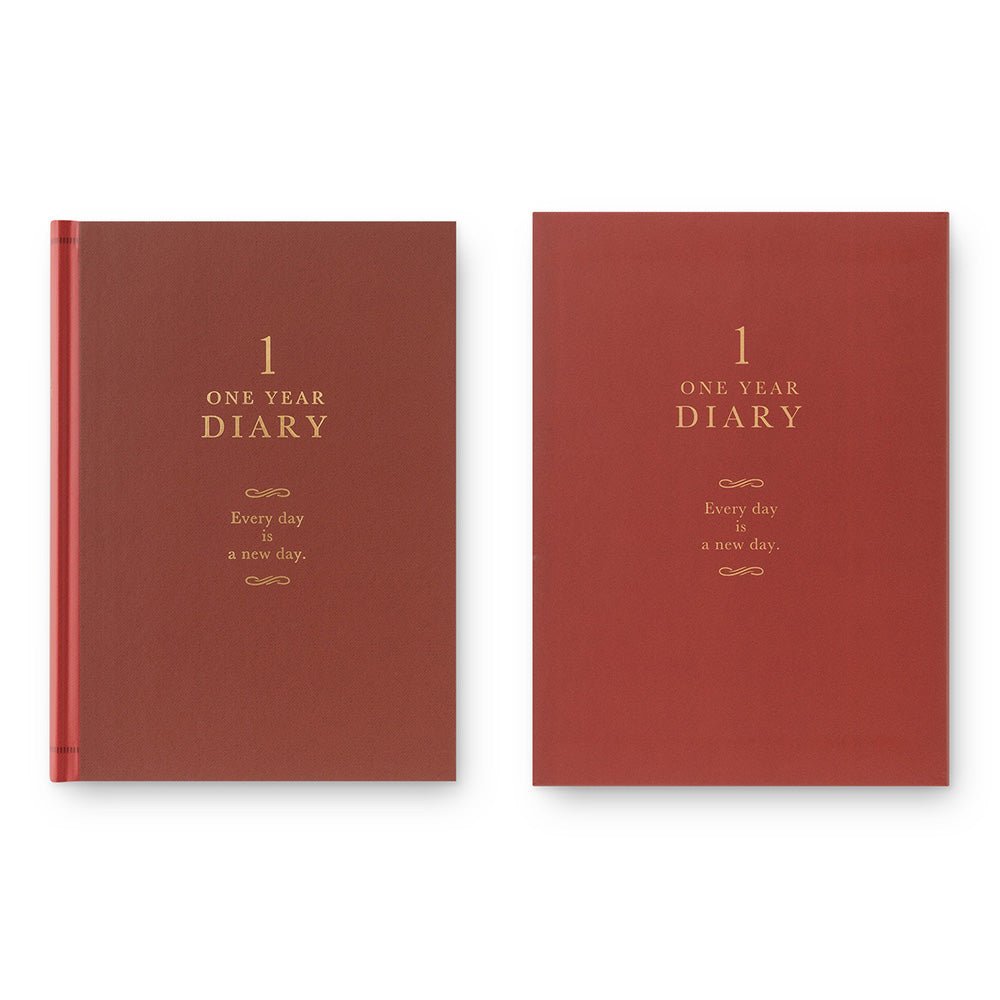 Agenda perpétuel MIDORI 1 Year Diary - Rouge - 4902805127141
