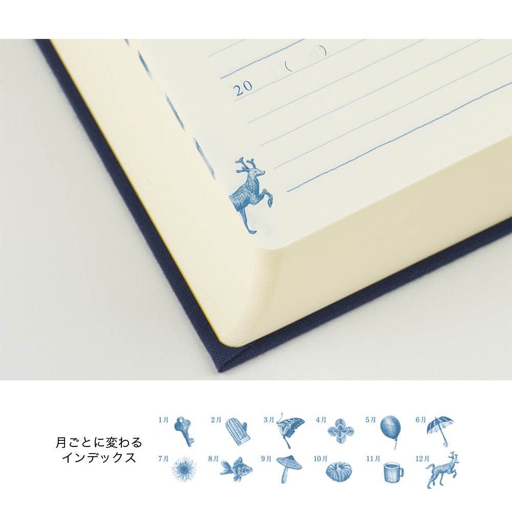 Agenda perpétuel MIDORI 10 Years Diary - Bleu marine -