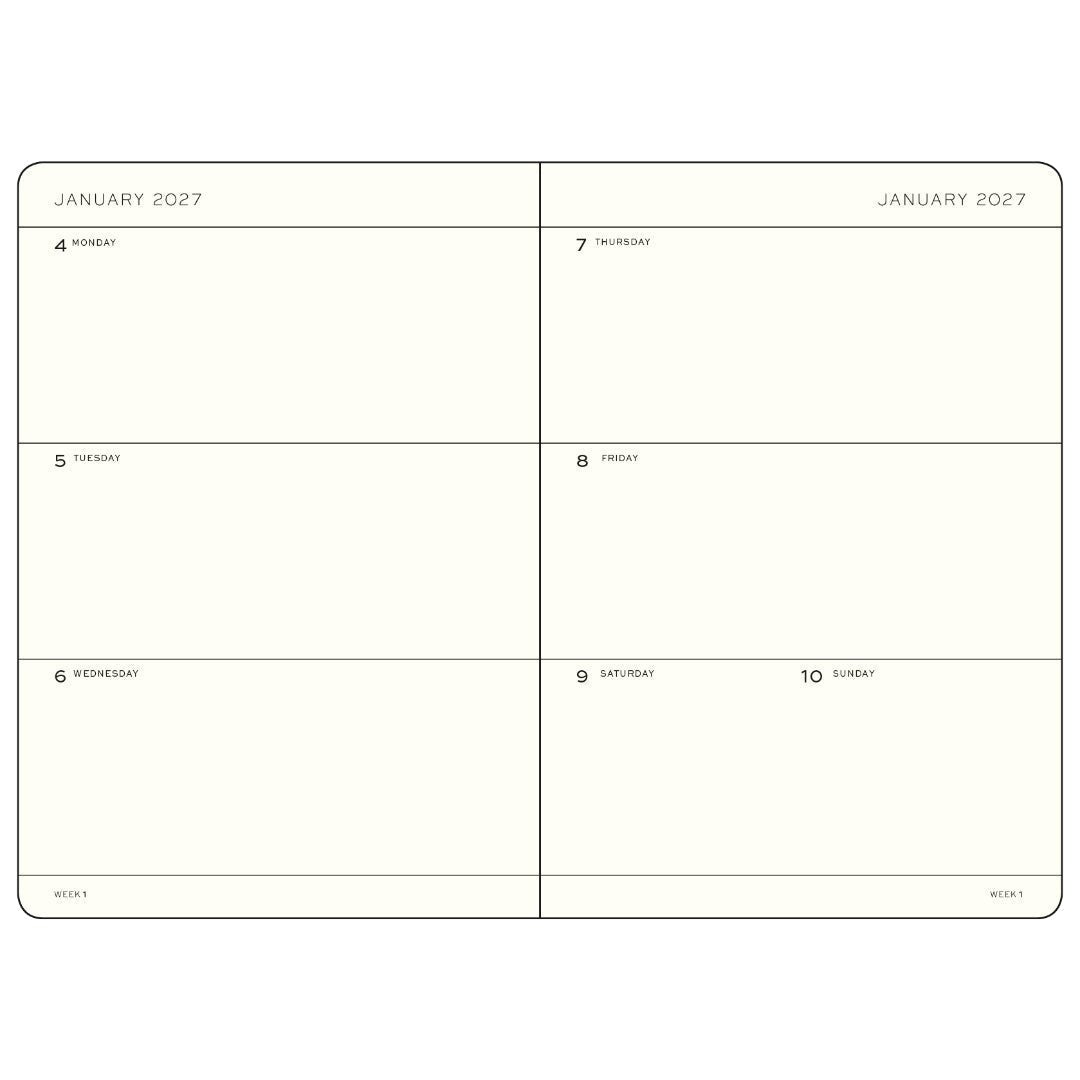 Agenda Semainier 2027 LEUCHTTURM1917, Anglais - A5 - Hardcover - Sage - 4070292002583