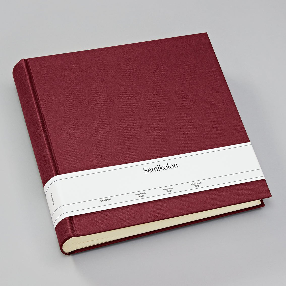 Album photo SEMIKOLON Classic XLarge - 32 x 31 cm - 130 pages - Burgundy - 4250053622476
