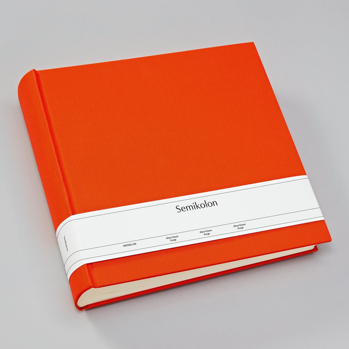 Album photo SEMIKOLON Classic XLarge - 32 x 31 cm - 130 pages - Orange -