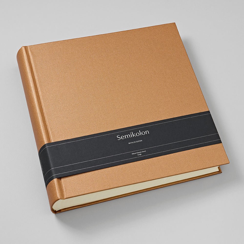 Album photo SEMIKOLON Metallic Edition Classic Event Large - 30.5 x 30.5 cm - 100 pages - Urban Bronze -