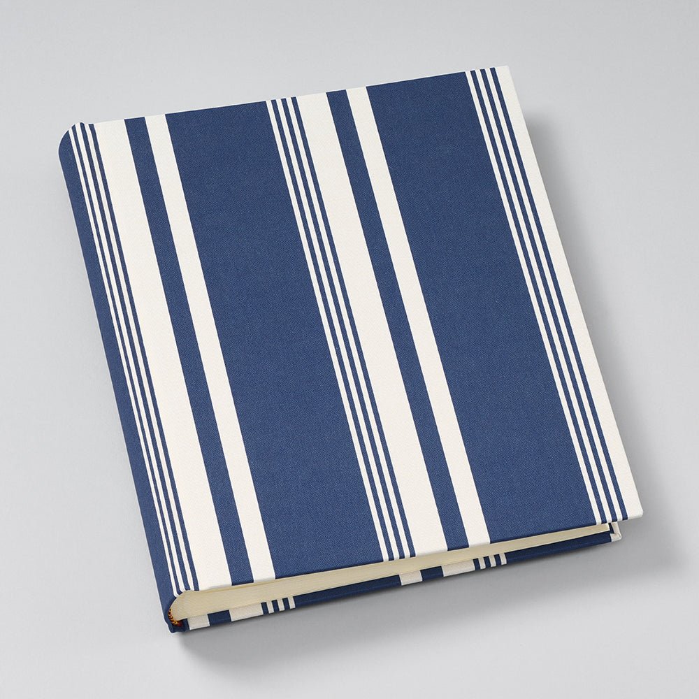 Album photo SEMIKOLON Rayure Edition Classic Medium - 21.6 x 25.5 cm - 80 pages - Marine/Chamois - 4070409002673