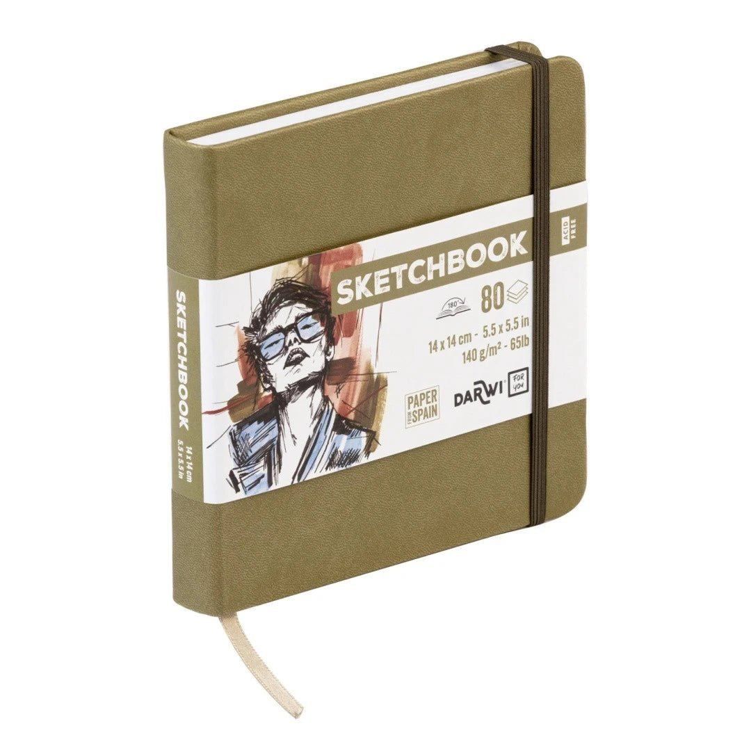 Carnet DARWI For You Sketchbook - 14 x 14 - Uni - Kaki - 5411711466736
