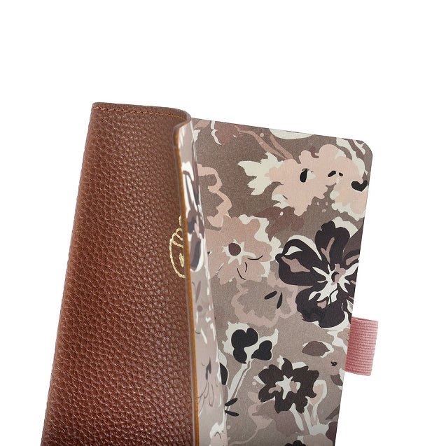 Carnet en cuir végétal ARTEBENE Majoie - A6 - Pointillé - Marron - 144p - 4035461339877