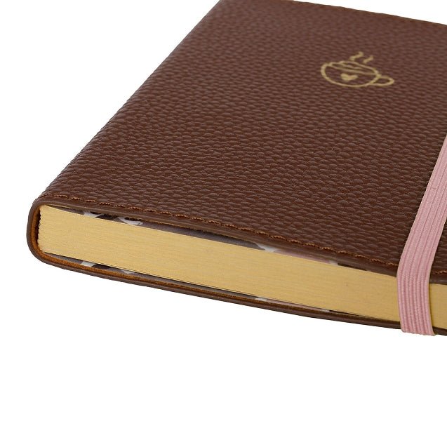 Carnet en cuir végétal ARTEBENE Majoie - A6 - Pointillé - Marron - 144p - 4035461339877