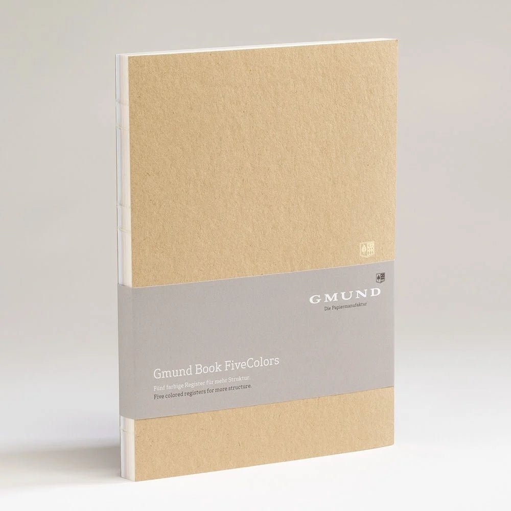Carnet GMUND Registerbook FiveColors - Hardcover - B5 - Uni - Sand - 4049574040322