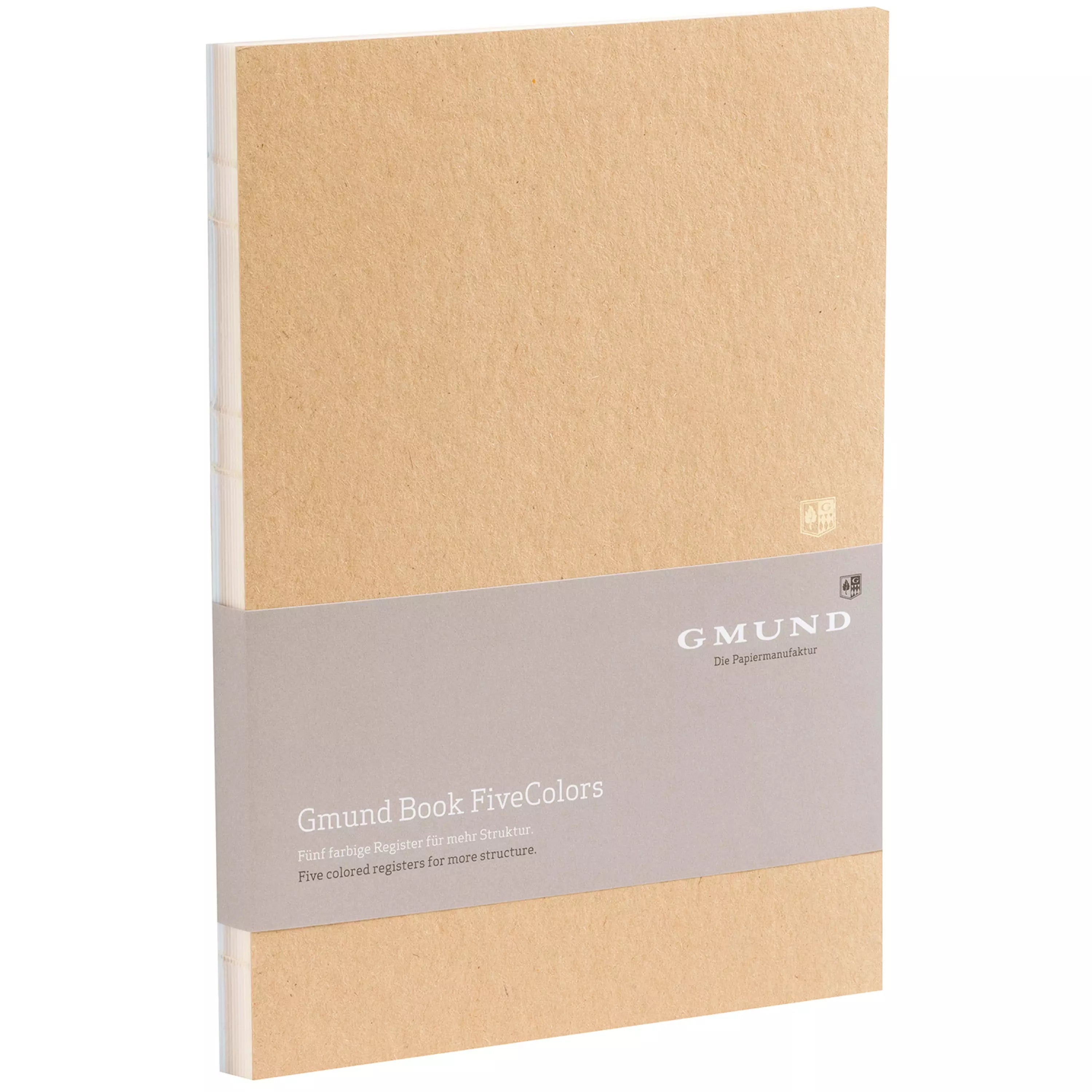 Carnet GMUND Registerbook FiveColors - Hardcover - B5 - Uni - Sand - 4049574040322