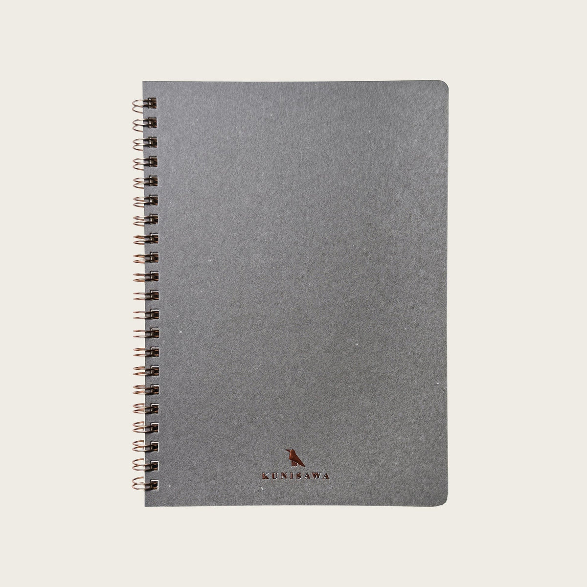 Carnet KUNISAWA Find Ring Note - A5 - Softcover - Quadrillé - Grey -