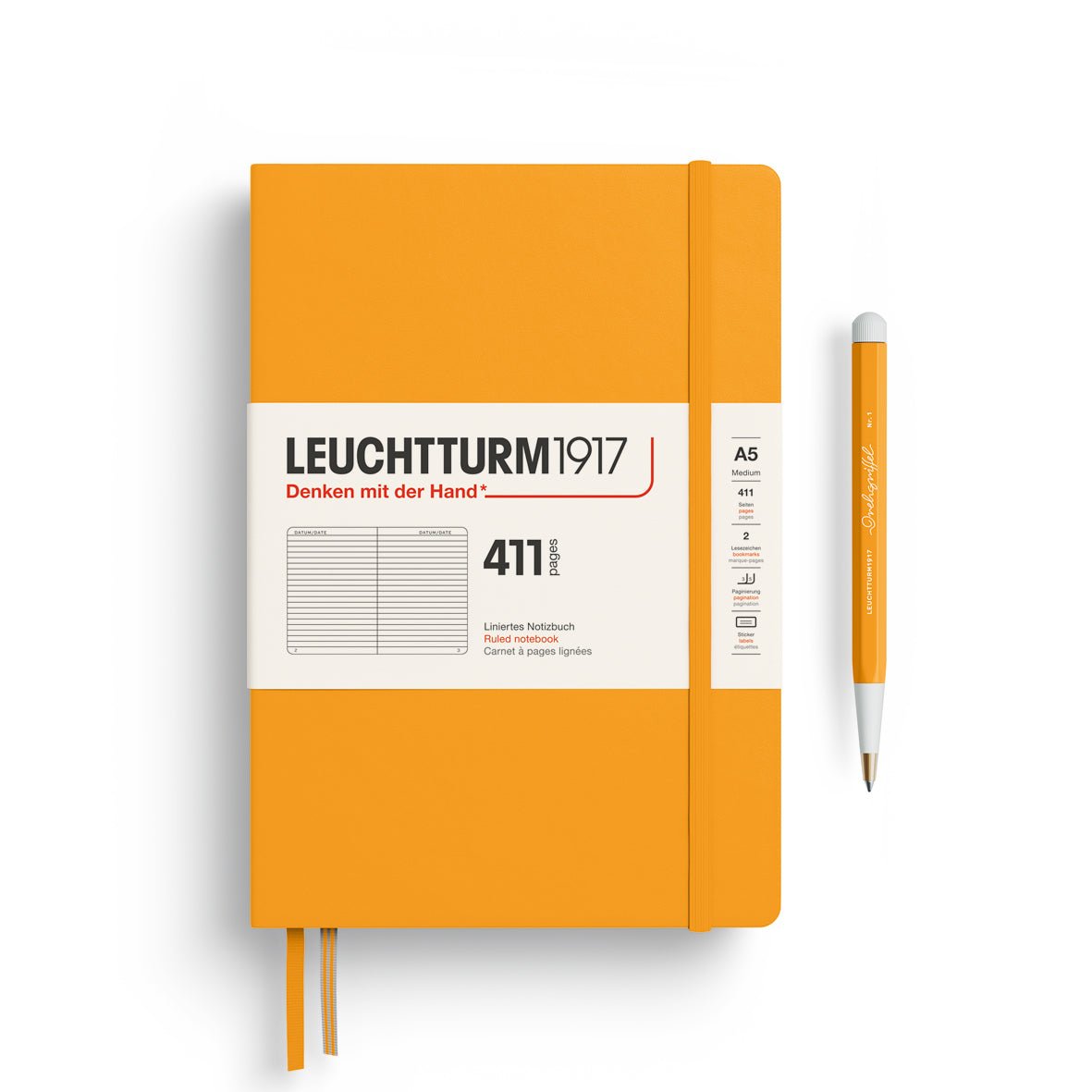 Carnet LEUCHTTURM1917 411 - A5 - Hardcover - Ligné - Rising Sun -