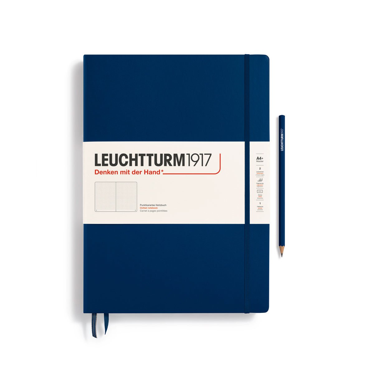Carnet LEUCHTTURM1917 Classic - A4+ - Hardcover - Pointillé - Navy - 4004117553660