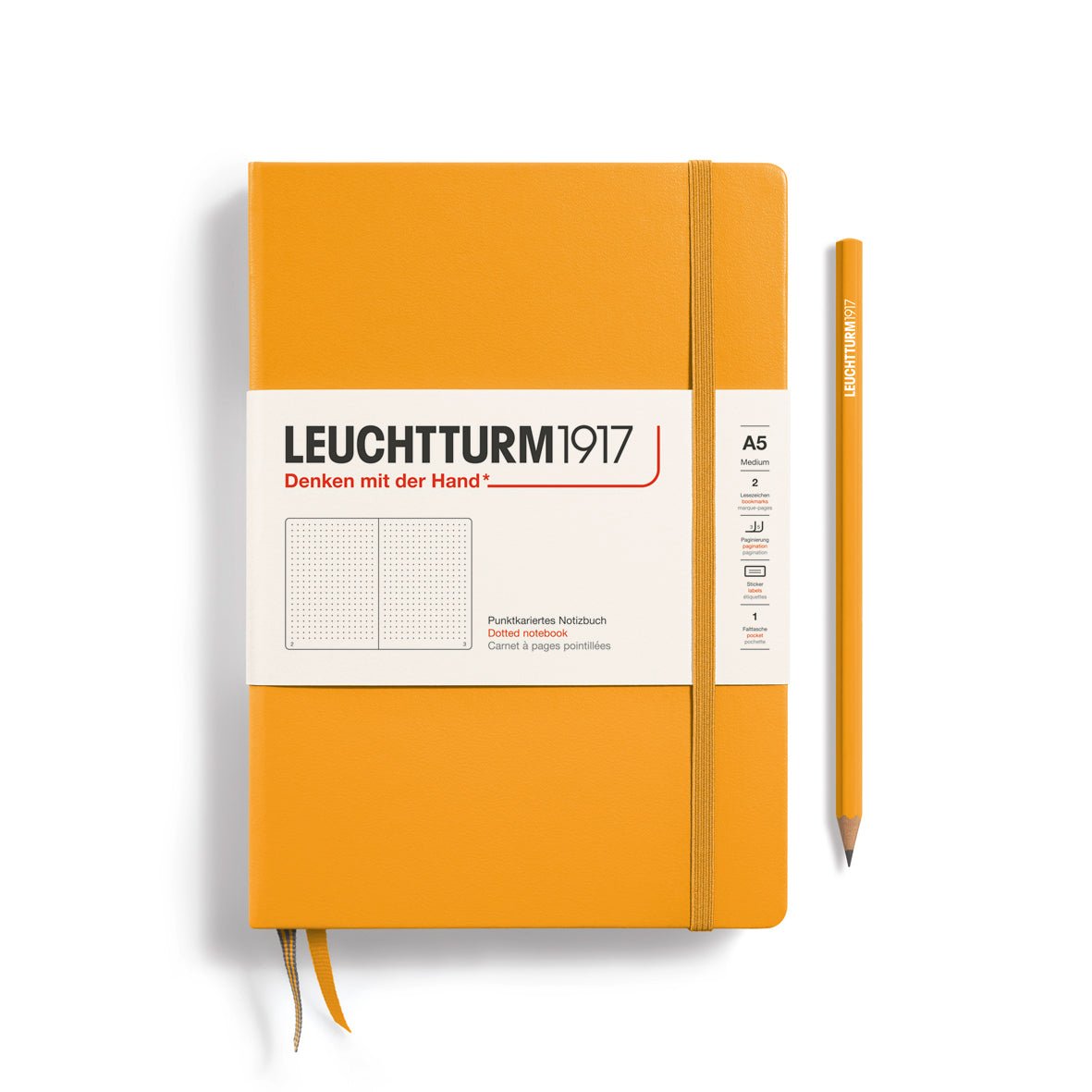 Carnet LEUCHTTURM1917 Classic - A5 - Hardcover - Pointillé - Rising Sun - 4004117587979