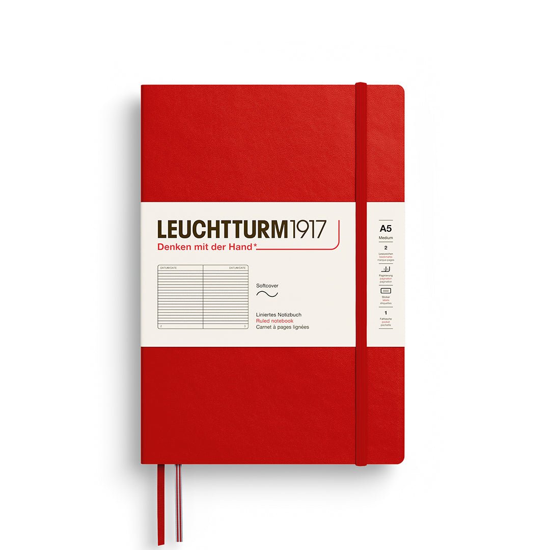 Carnet LEUCHTTURM1917 Classic - A5 - Softcover - Ligné - Cherry -