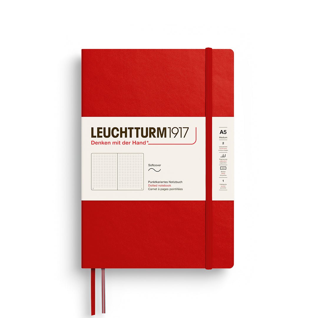 Carnet LEUCHTTURM1917 Classic - A5 - Softcover - Pointillé - Cherry -