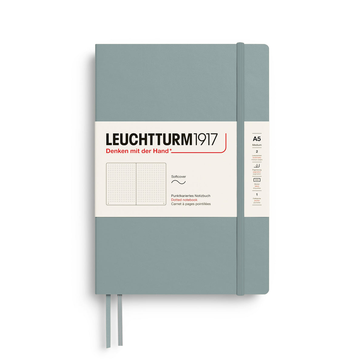 Carnet LEUCHTTURM1917 Classic - A5 - Softcover - Pointillé - Dove - 4070292008448