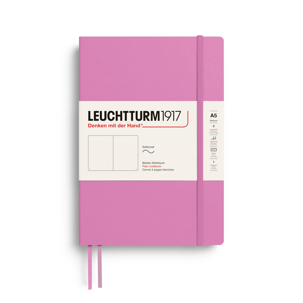 Carnet LEUCHTTURM1917 Classic - A5 - Softcover - Uni - Bubblegum - 4070292008349