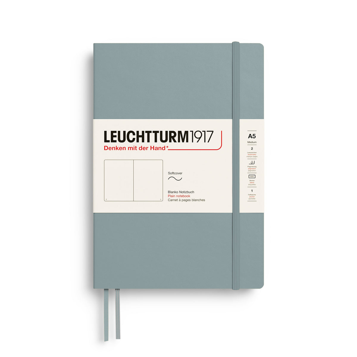 Carnet LEUCHTTURM1917 Classic - A5 - Softcover - Uni - Dove - 4070292008431