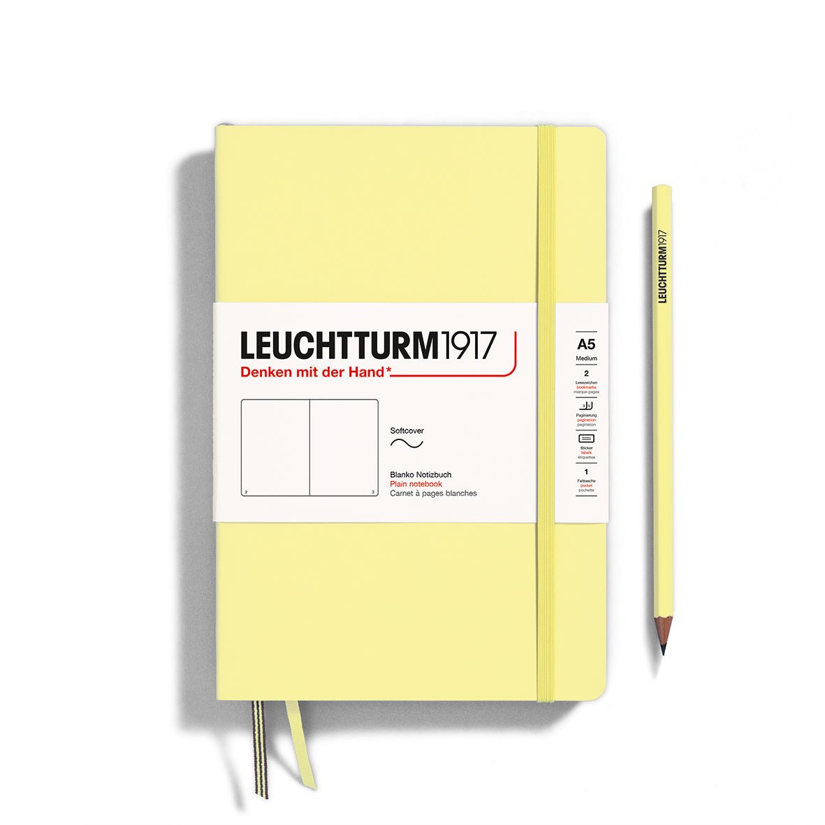 Carnet LEUCHTTURM1917 Classic - A5 - Softcover - Uni - Vanilla - 4004117609480