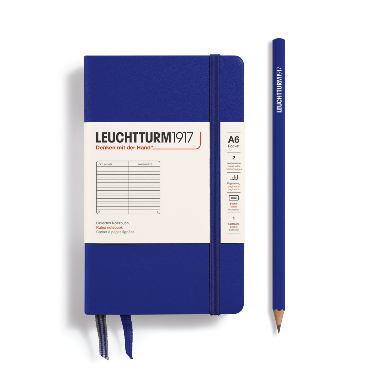 Carnet LEUCHTTURM1917 Classic - A6 - Hardcover - Ligné - Ink -