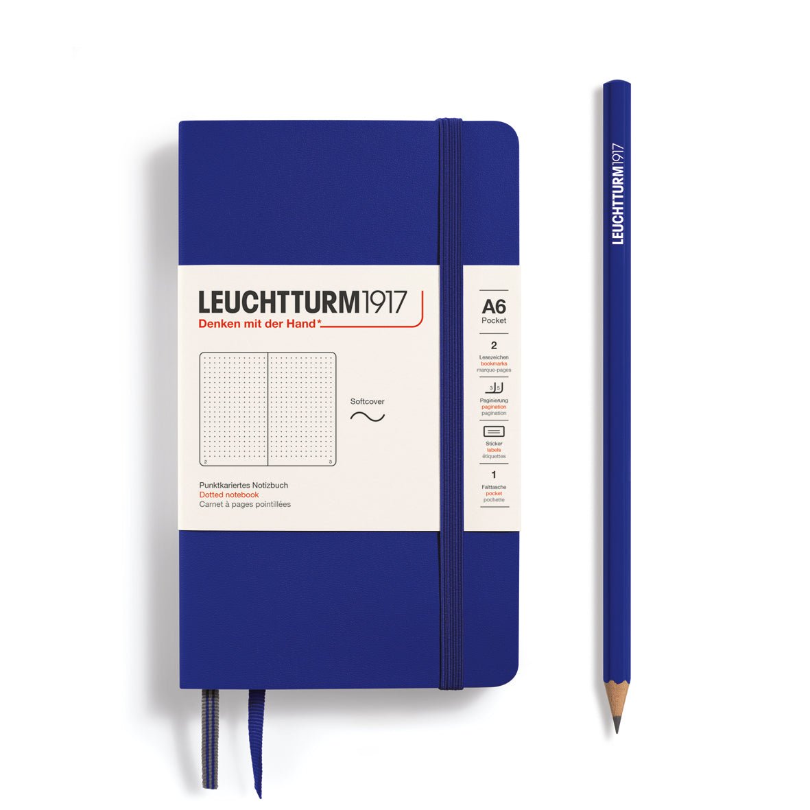 Carnet LEUCHTTURM1917 Classic - A6 - Softcover - Pointillé - Ink -