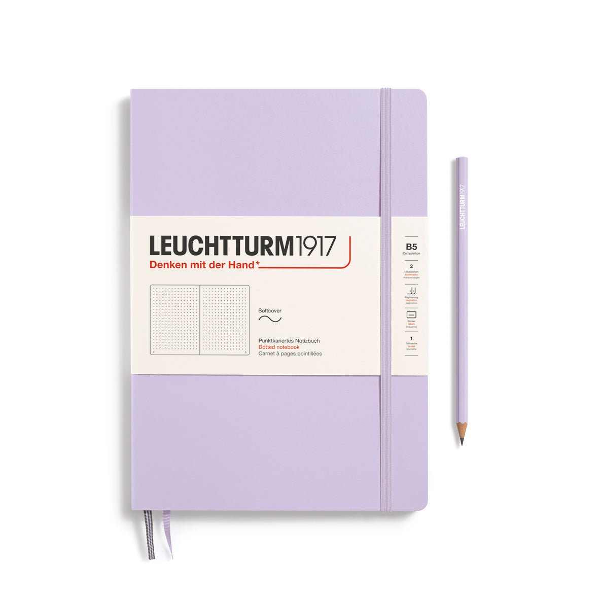 Carnet LEUCHTTURM1917 Classic - B5 - Softcover - Pointillé - Lilac - 4004117632778