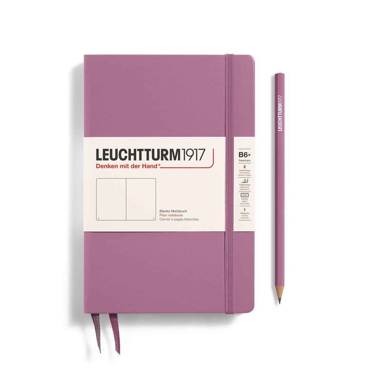 Carnet LEUCHTTURM1917 Classic - B6+ - Hardcover - Uni - Dusty Rose -