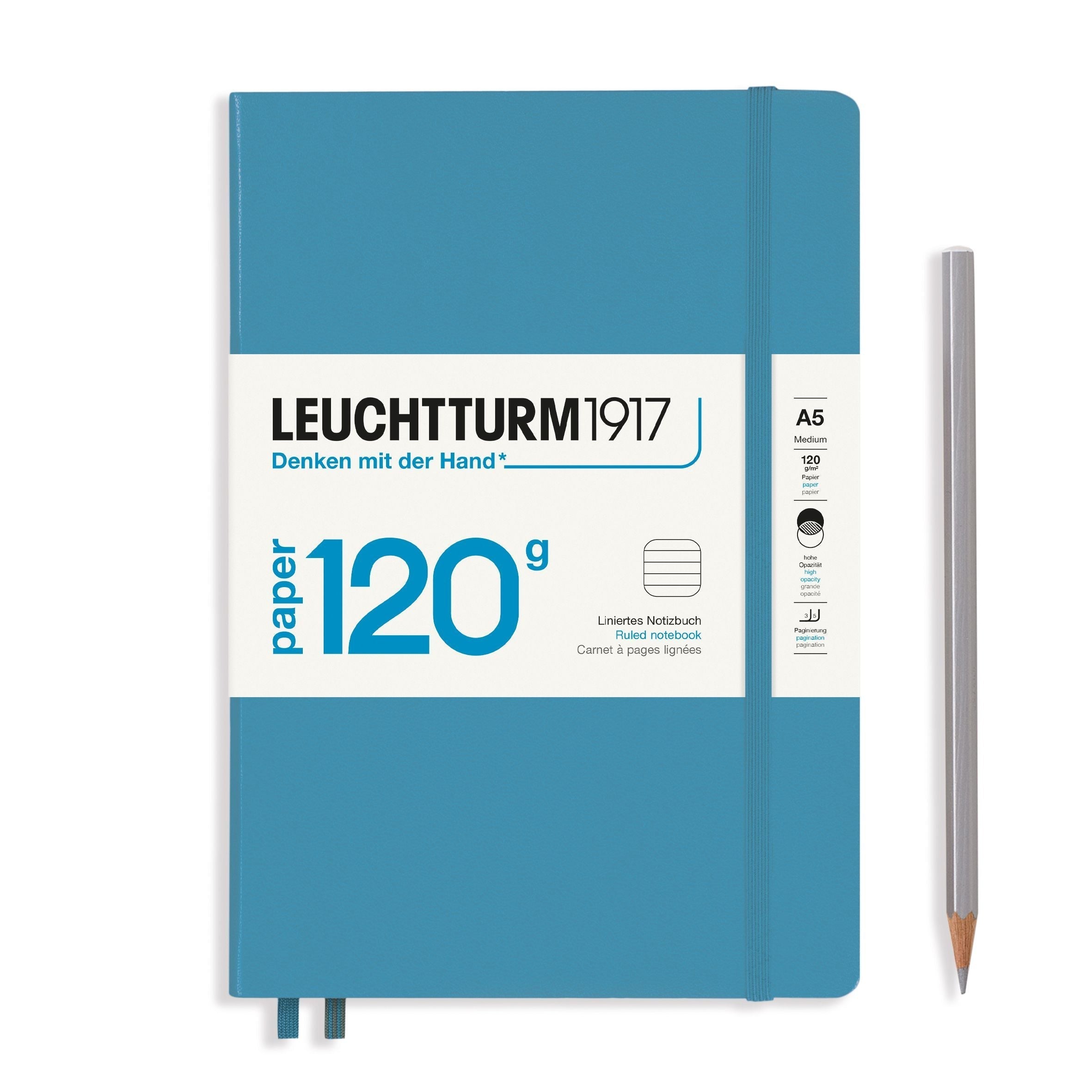 Carnet LEUCHTTURM1917 Edition 120G - A5 - Hardcover - Ligné - Nordic Blue - 4004117596995