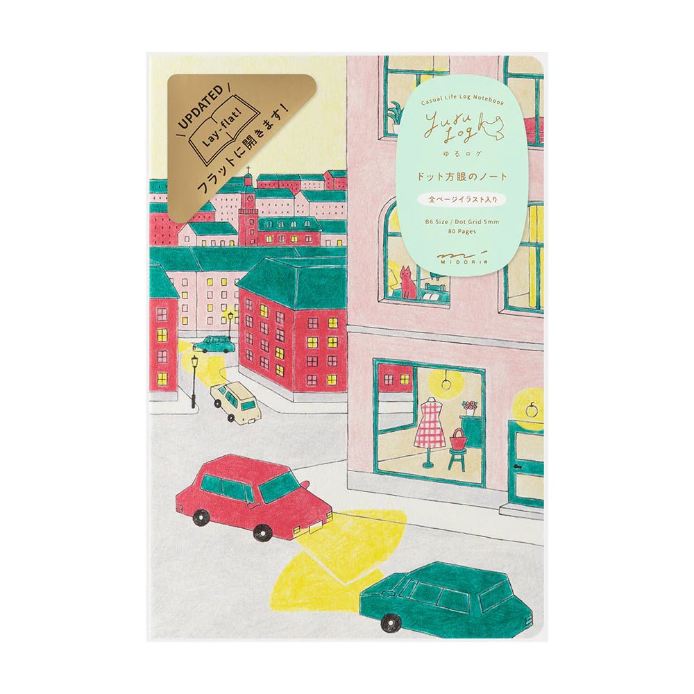 Carnet MIDORI Notebook Yuru Log - B6 - Pointillé - Lifestyle -