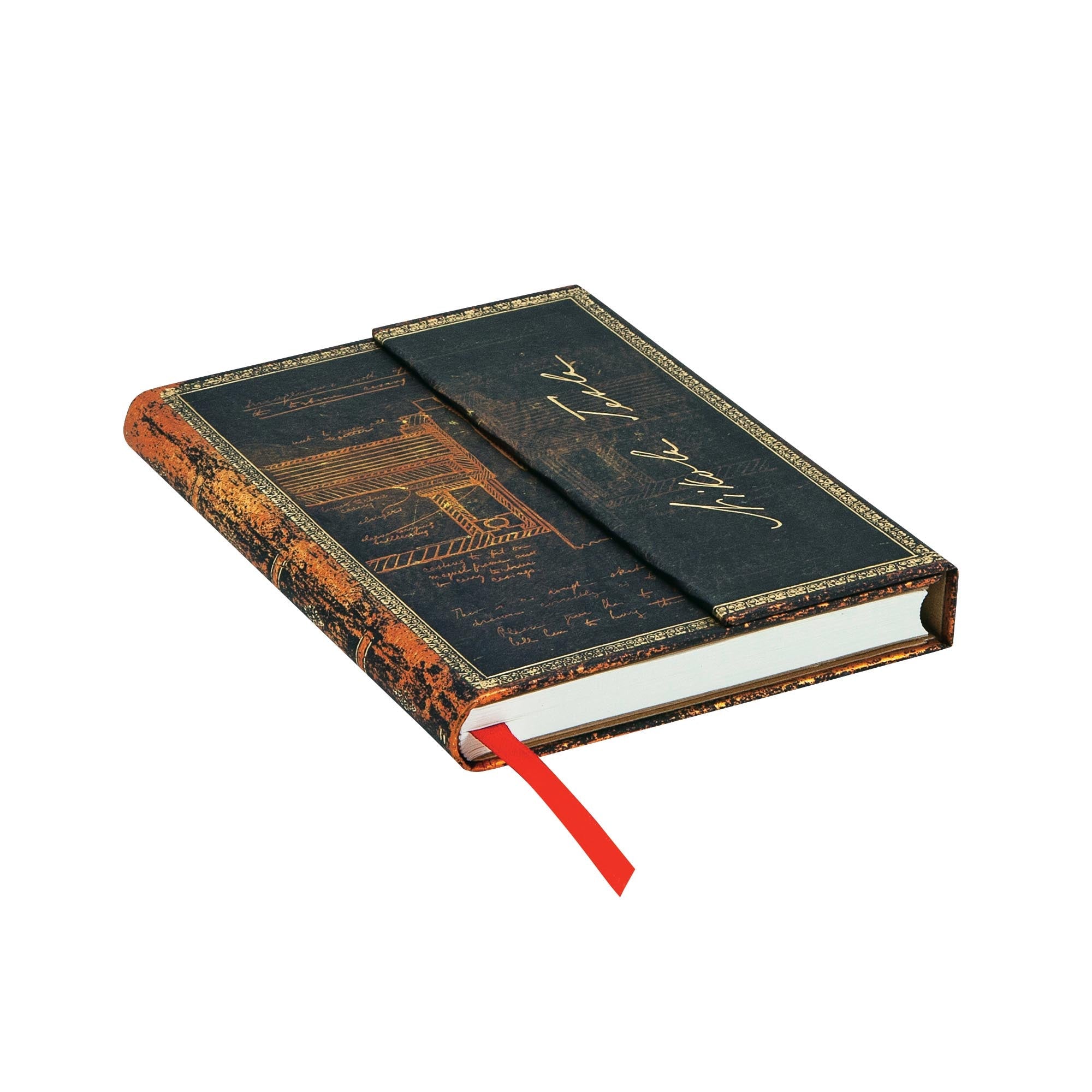 Carnet PAPERBLANKS Tesla, Croquis d'une Turbine - Mini - Hardcover - Uni - 176p - 9781439754641