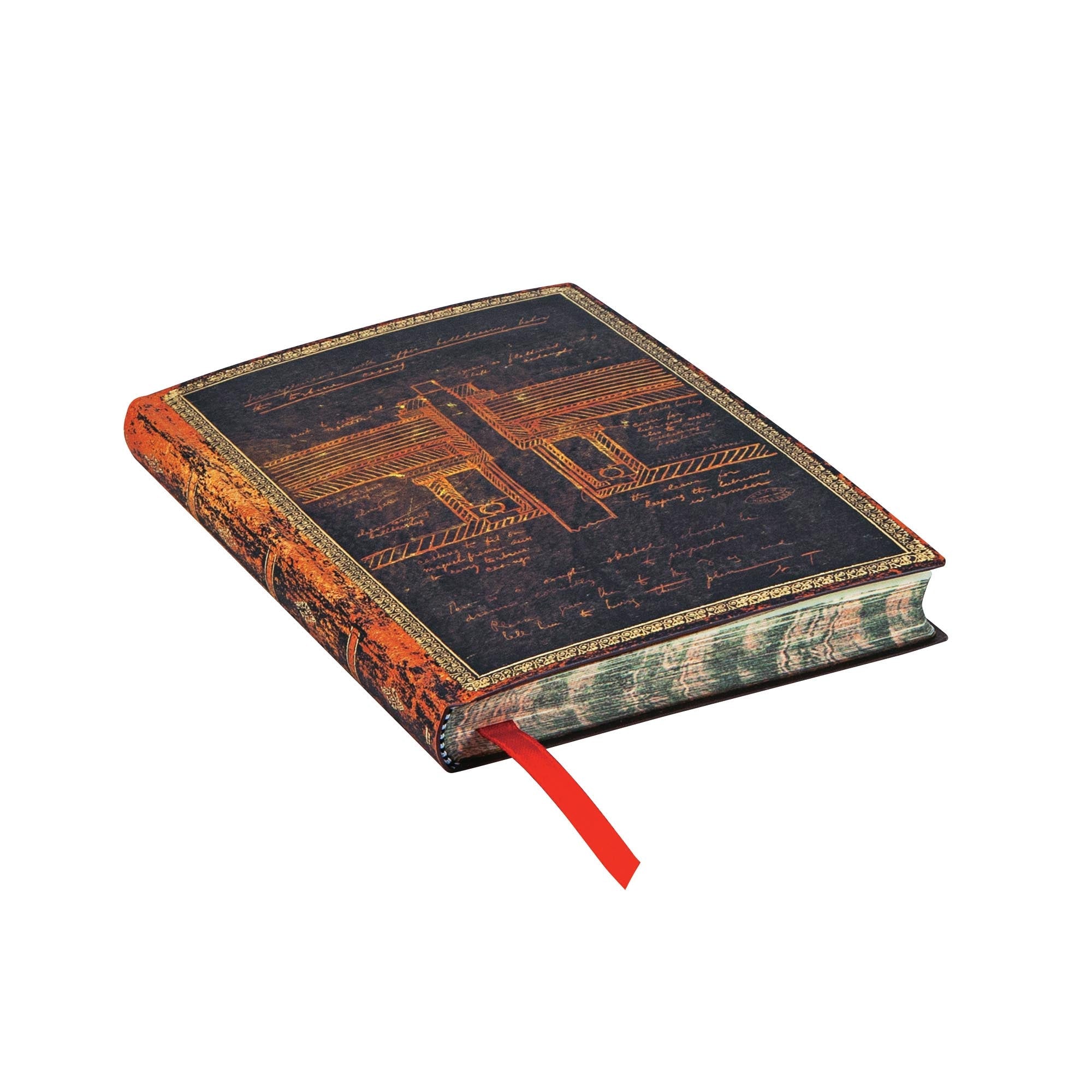 Carnet PAPERBLANKS Tesla, Croquis d'une Turbine - Mini - Softcover - Ligné - 208p - 9781439764367