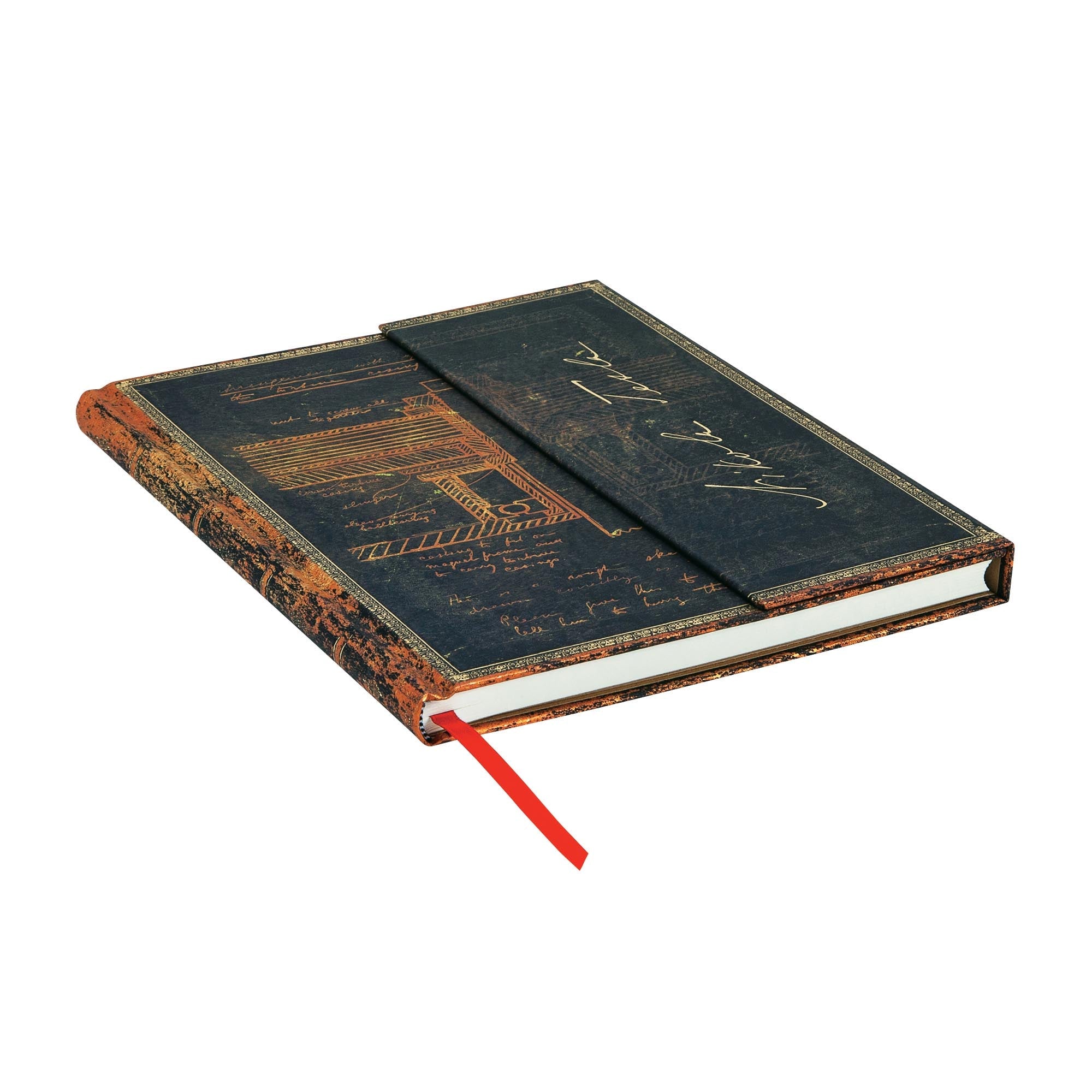 Carnet PAPERBLANKS Tesla, Croquis d'une Turbine - Ultra - Hardcover - Ligné - 144p - 9781439754610