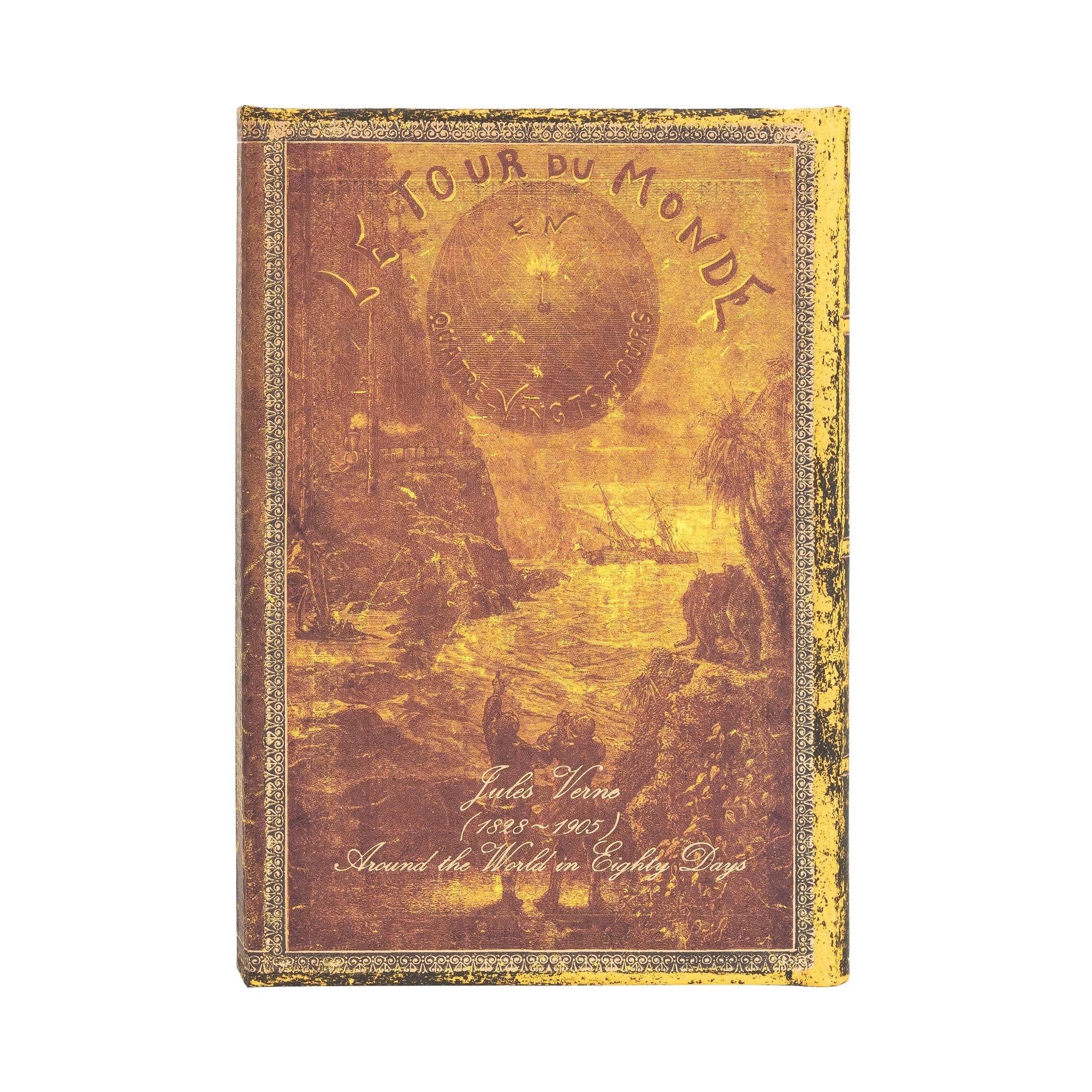 Carnet PAPERBLANKS Verne, Le Tour du Monde - Mini - Hardcover - Ligné - 176p - 9781439764992