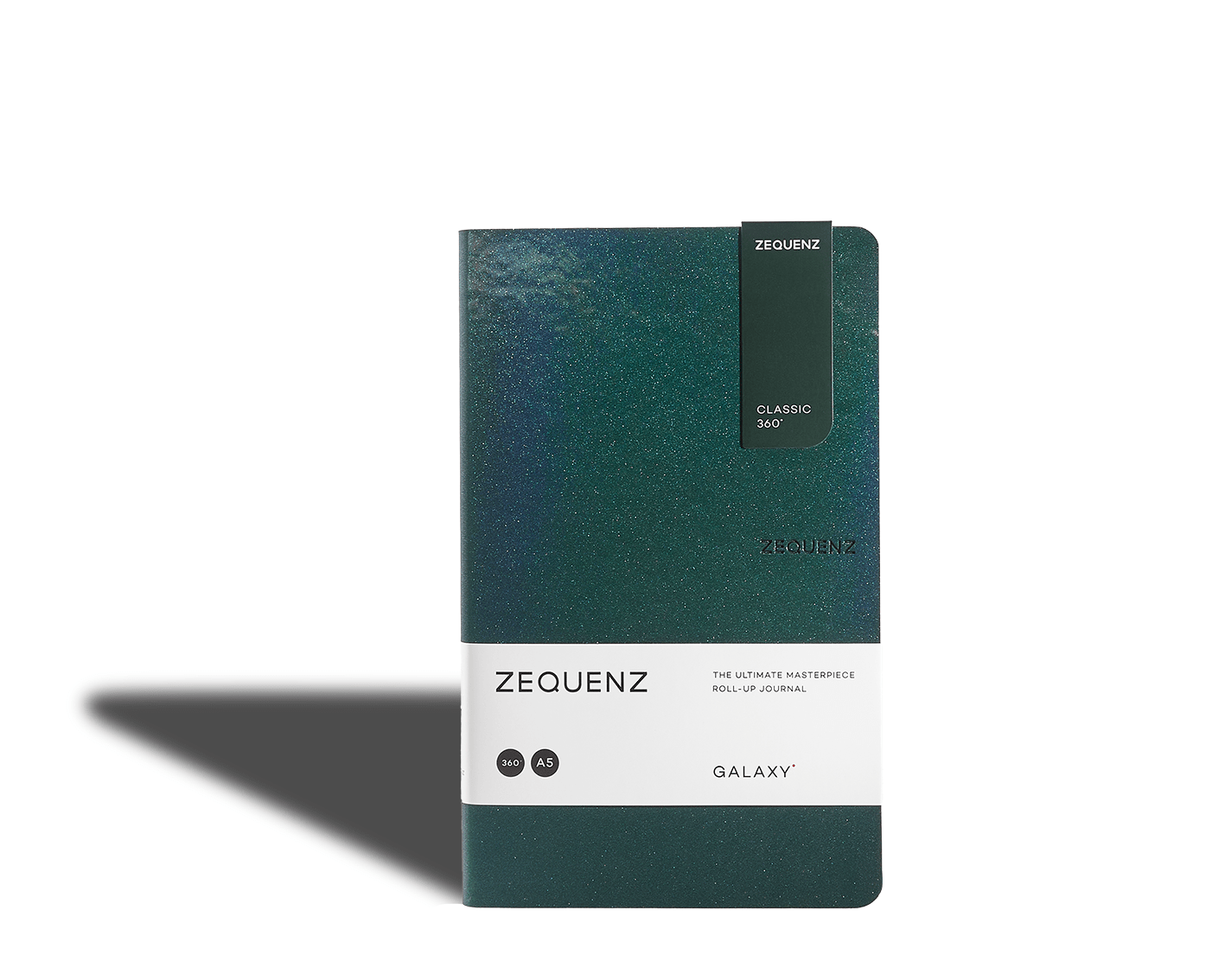 Carnet ZEQUENZ Galaxy - A5 - Quadrillé - Astro Green -