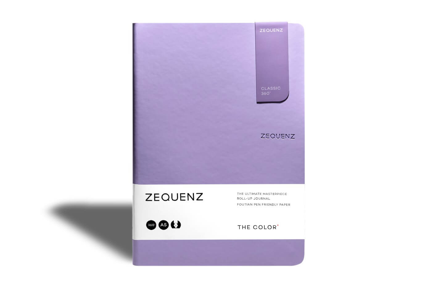 Carnet ZEQUENZ The Color - A5 - Ligné - Lavender - 8859340517158