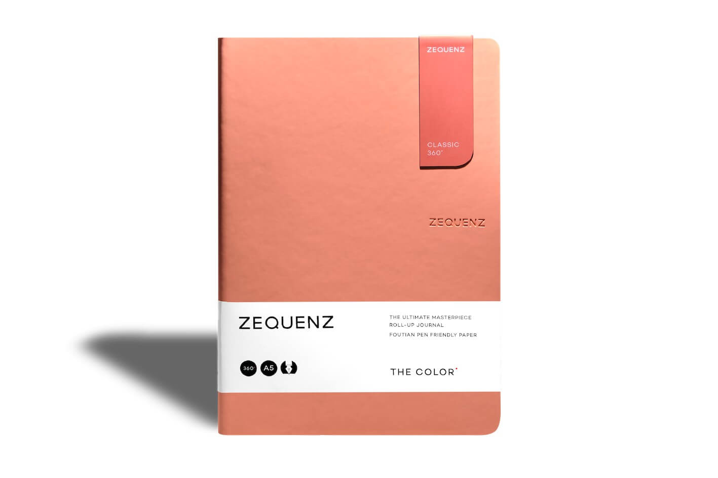 Carnet ZEQUENZ The Color - A5 - Ligné - Peach - 8859340517196