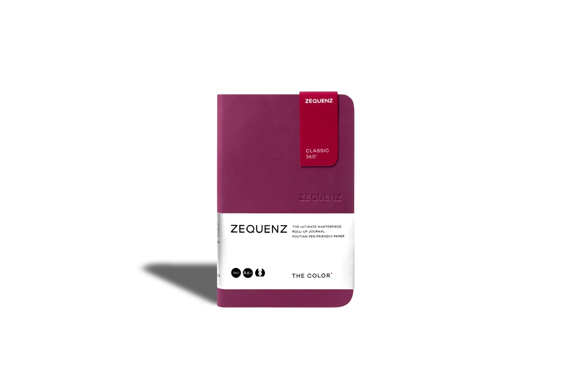 Carnet ZEQUENZ The Color - A6 - Quadrillé - Berry - 8859340513044