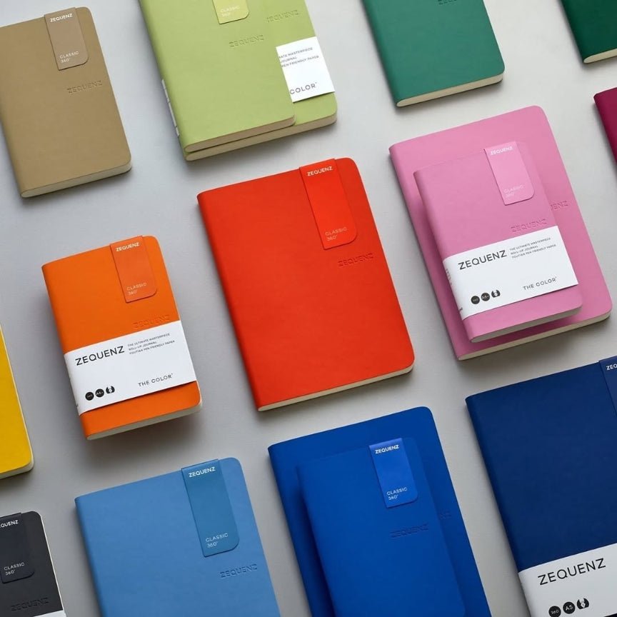 Carnet ZEQUENZ The Color - A7 - Quadrillé - Emerald -