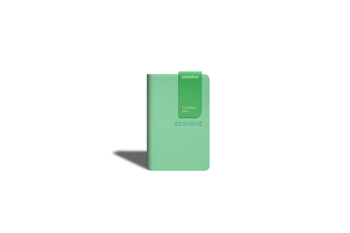Carnet ZEQUENZ The Color - A7 - Quadrillé - Fern -