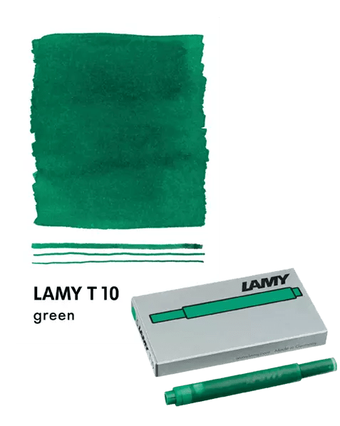 Cartouches d'encre LAMY T10 - Vert - 4014519114789